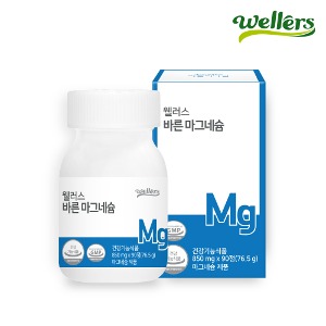 [웰러스] 바른 마그네슘  /  NO화학부형제 (850mg x 90정)